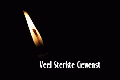 Veel sterkte gewenst